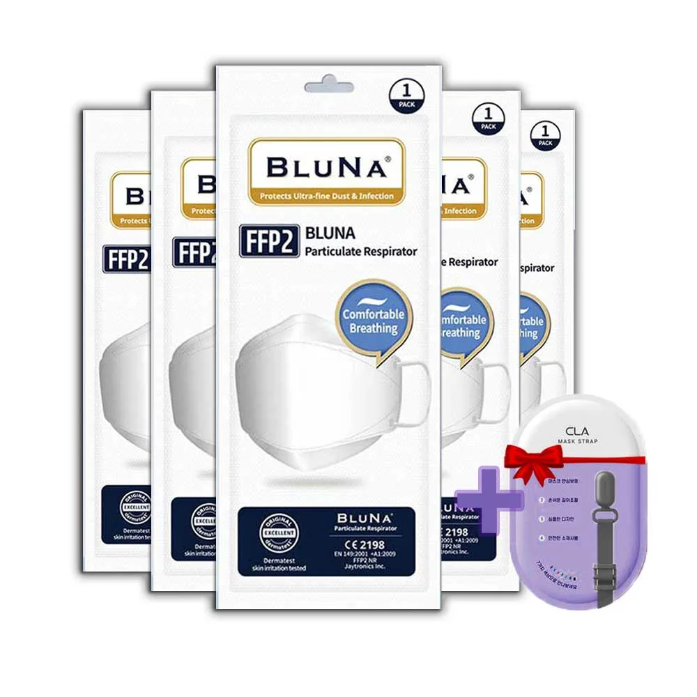 BLUNA FFP2 White Mask for Adults CE Certified